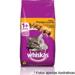 Ração Whiskas sabor Frango/leite 3kg